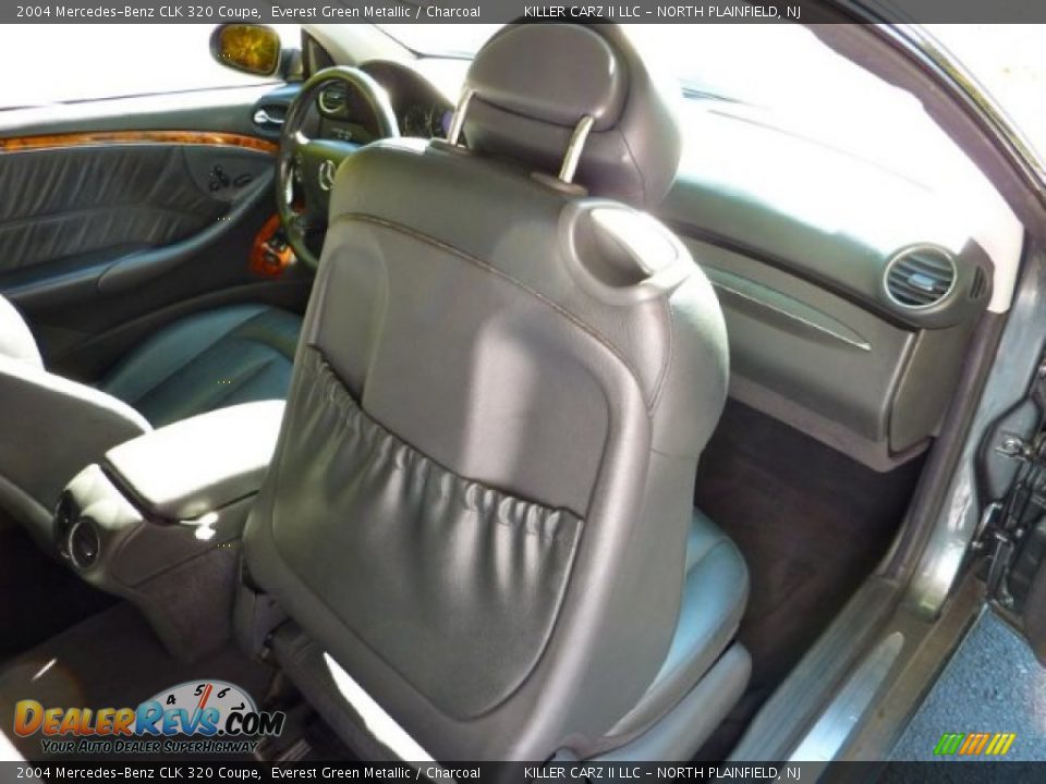 2004 Mercedes-Benz CLK 320 Coupe Everest Green Metallic / Charcoal Photo #25