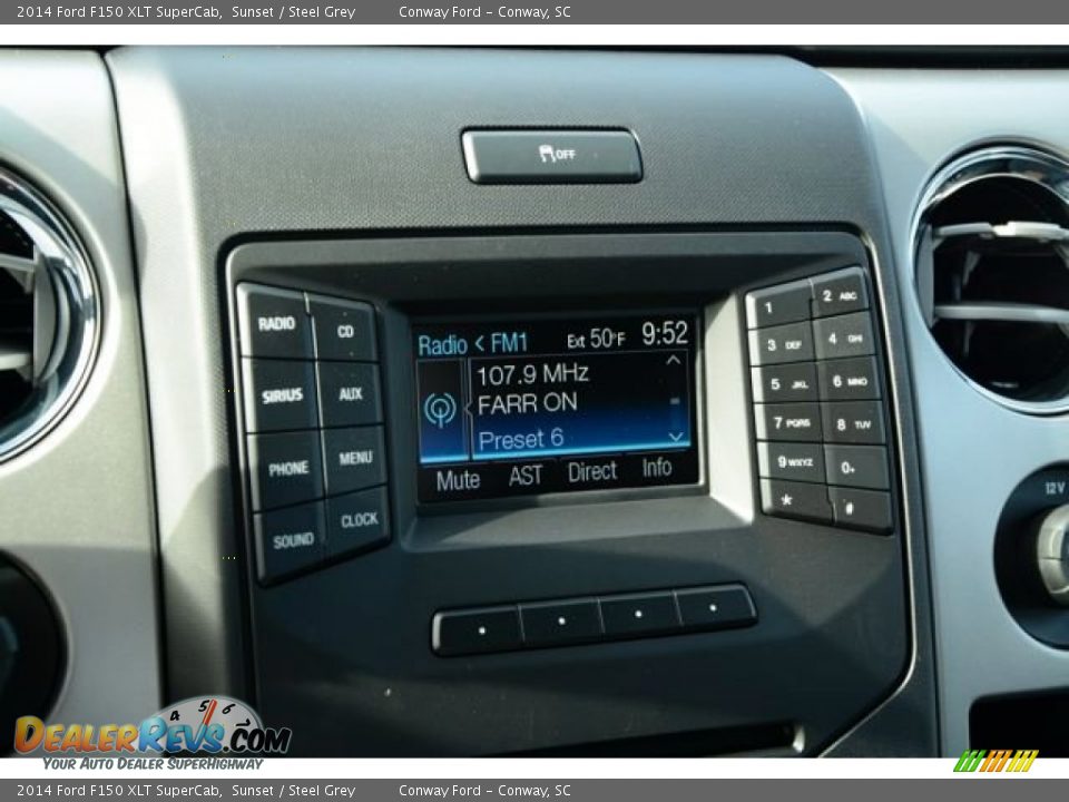 2014 Ford F150 XLT SuperCab Sunset / Steel Grey Photo #22