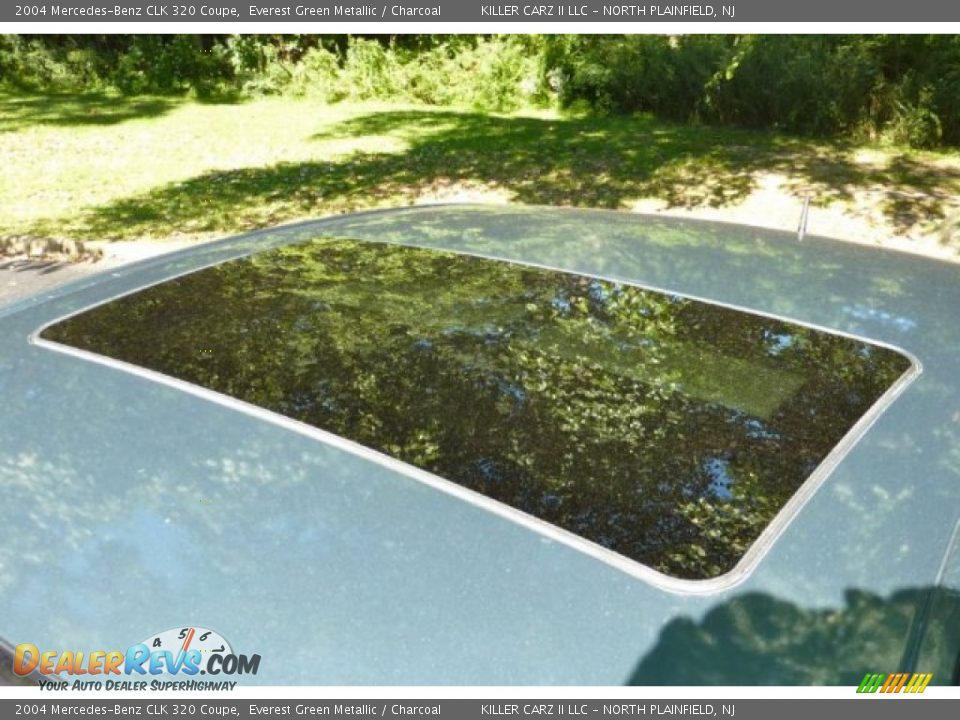 2004 Mercedes-Benz CLK 320 Coupe Everest Green Metallic / Charcoal Photo #27