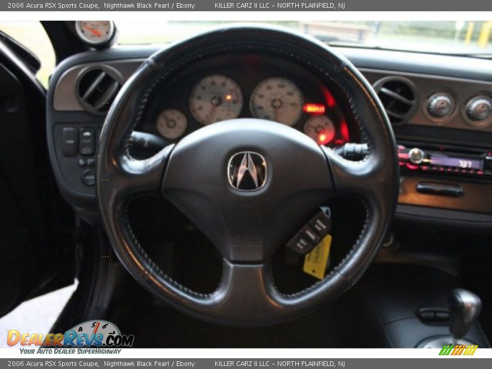 2006 Acura RSX Sports Coupe Nighthawk Black Pearl / Ebony Photo #12
