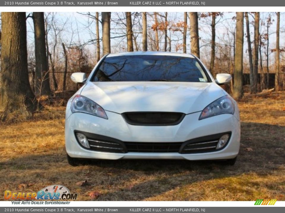 2010 Hyundai Genesis Coupe 3.8 Track Karussell White / Brown Photo #2
