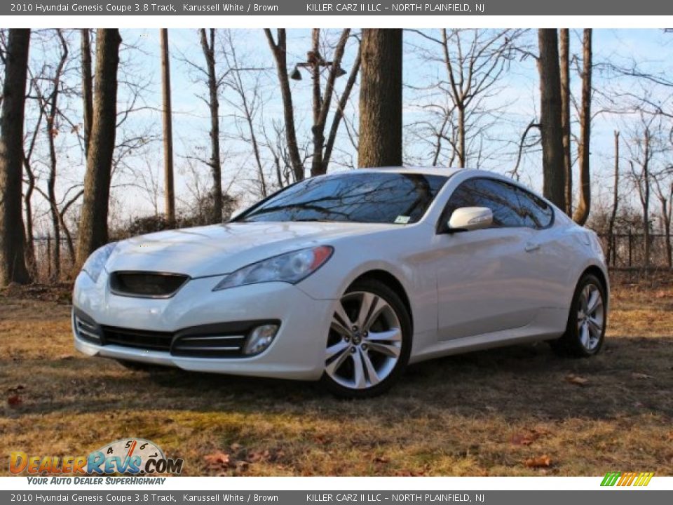 2010 Hyundai Genesis Coupe 3.8 Track Karussell White / Brown Photo #3