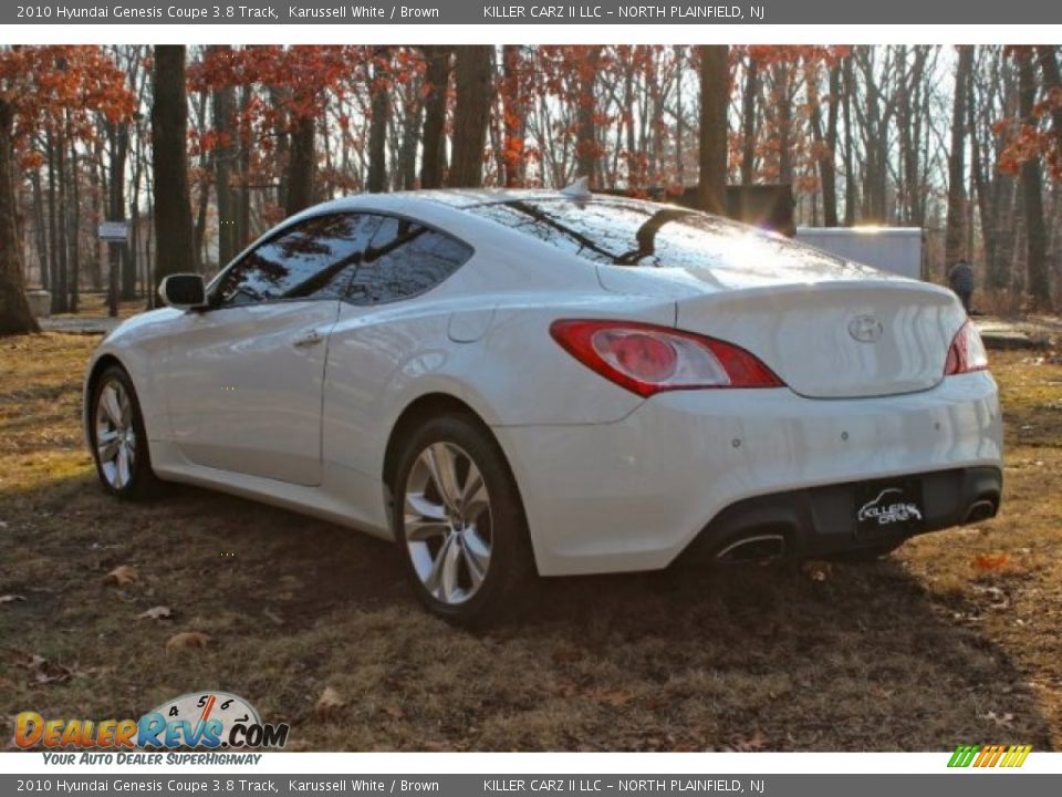 2010 Hyundai Genesis Coupe 3.8 Track Karussell White / Brown Photo #5