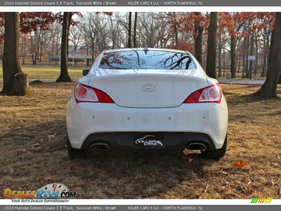 2010 Hyundai Genesis Coupe 3.8 Track Karussell White / Brown Photo #6