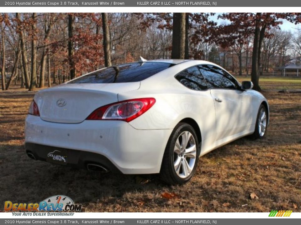 2010 Hyundai Genesis Coupe 3.8 Track Karussell White / Brown Photo #8