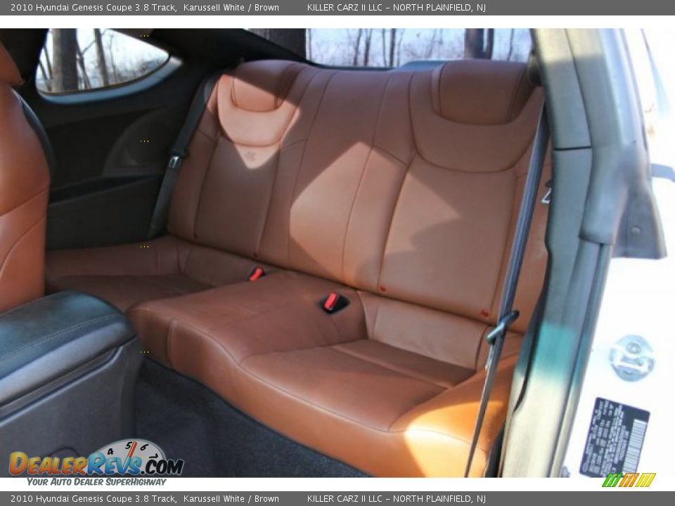 Rear Seat of 2010 Hyundai Genesis Coupe 3.8 Track Photo #20
