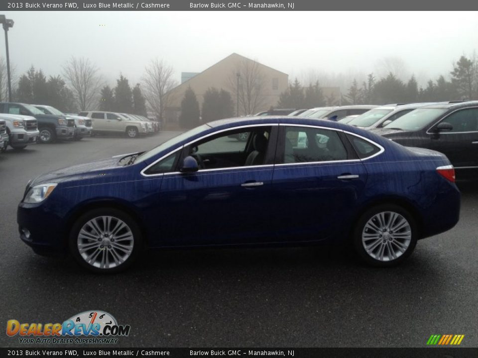 2013 Buick Verano FWD Luxo Blue Metallic / Cashmere Photo #3