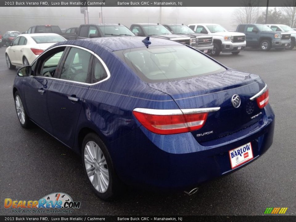 2013 Buick Verano FWD Luxo Blue Metallic / Cashmere Photo #4