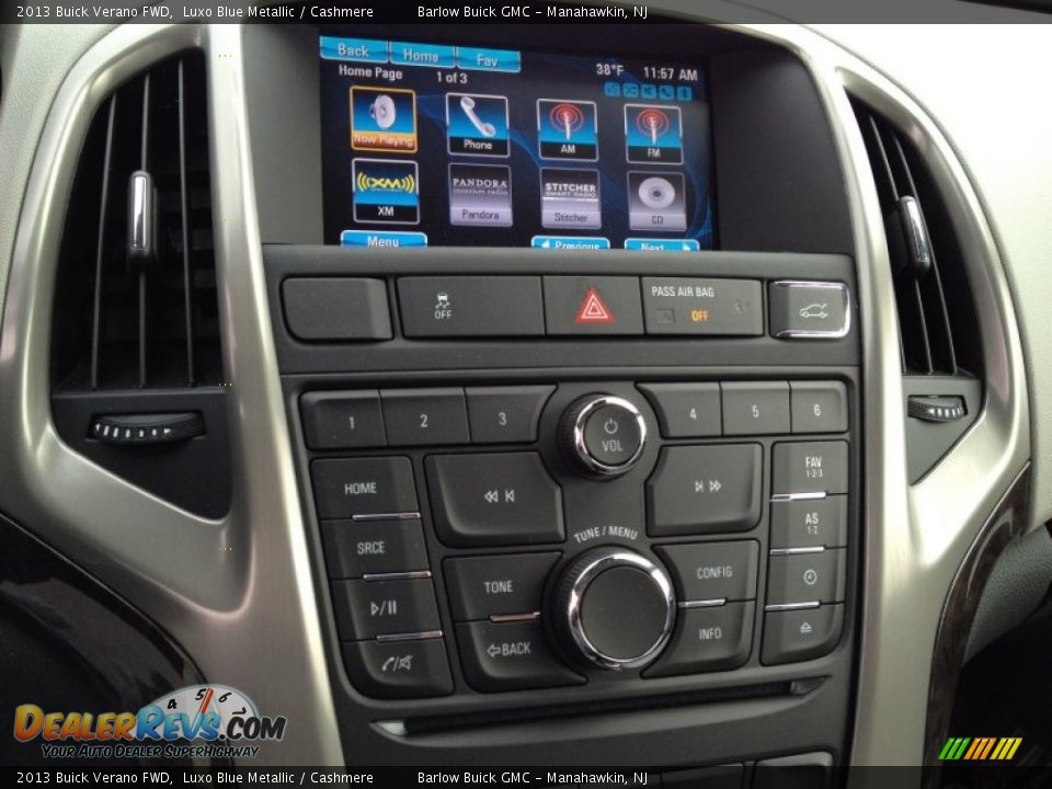 2013 Buick Verano FWD Luxo Blue Metallic / Cashmere Photo #10