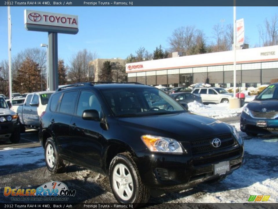 2012 Toyota RAV4 I4 4WD Black / Ash Photo #1