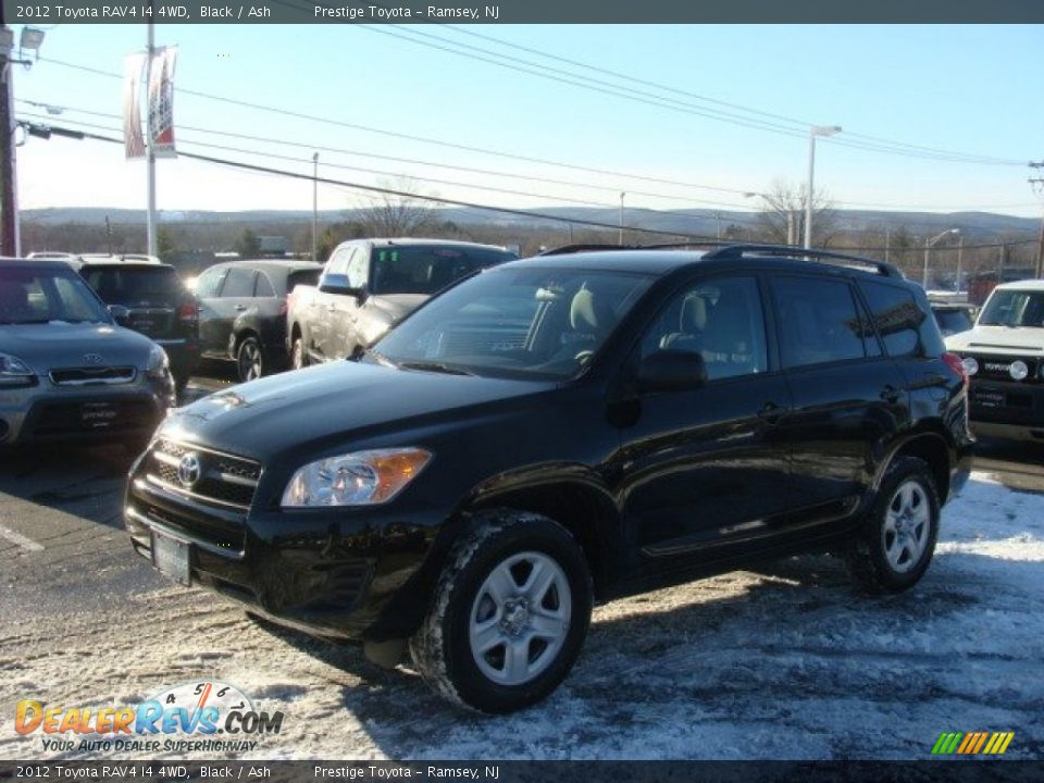 2012 Toyota RAV4 I4 4WD Black / Ash Photo #3