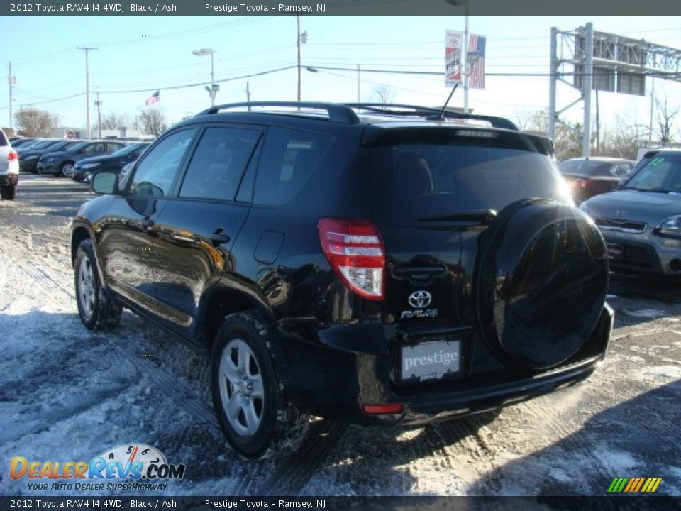 2012 Toyota RAV4 I4 4WD Black / Ash Photo #4