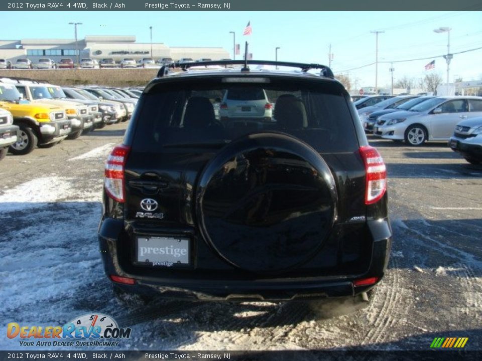 2012 Toyota RAV4 I4 4WD Black / Ash Photo #5