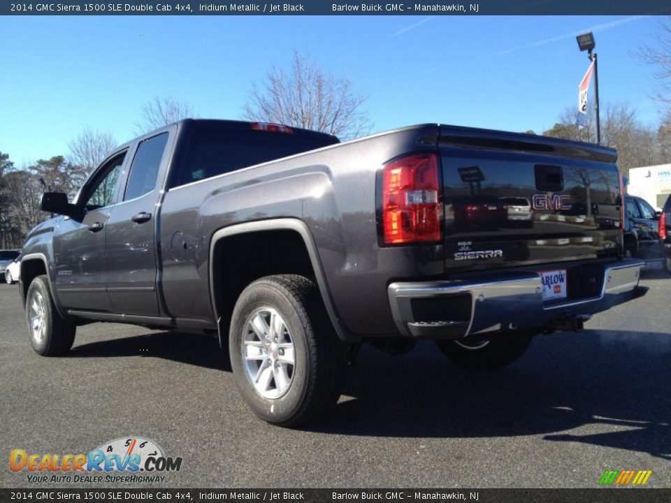 2014 GMC Sierra 1500 SLE Double Cab 4x4 Iridium Metallic / Jet Black Photo #4