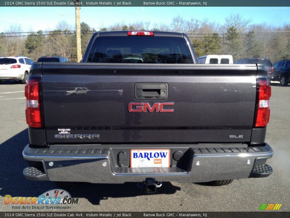 2014 GMC Sierra 1500 SLE Double Cab 4x4 Iridium Metallic / Jet Black Photo #5