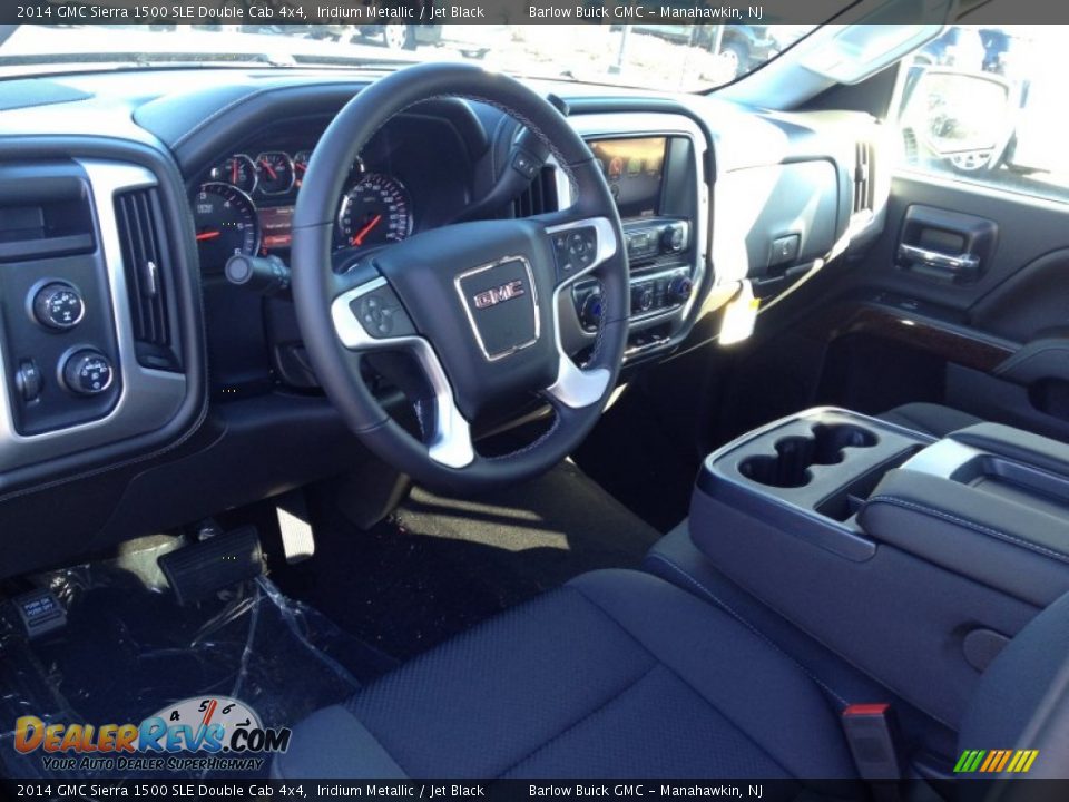 2014 GMC Sierra 1500 SLE Double Cab 4x4 Iridium Metallic / Jet Black Photo #6