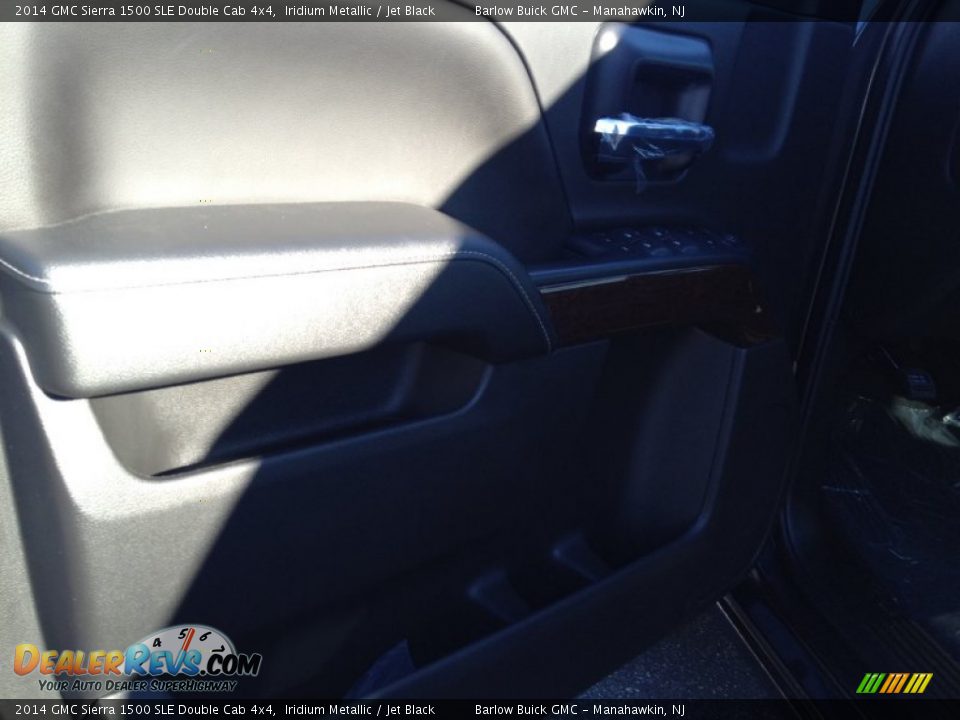 2014 GMC Sierra 1500 SLE Double Cab 4x4 Iridium Metallic / Jet Black Photo #7