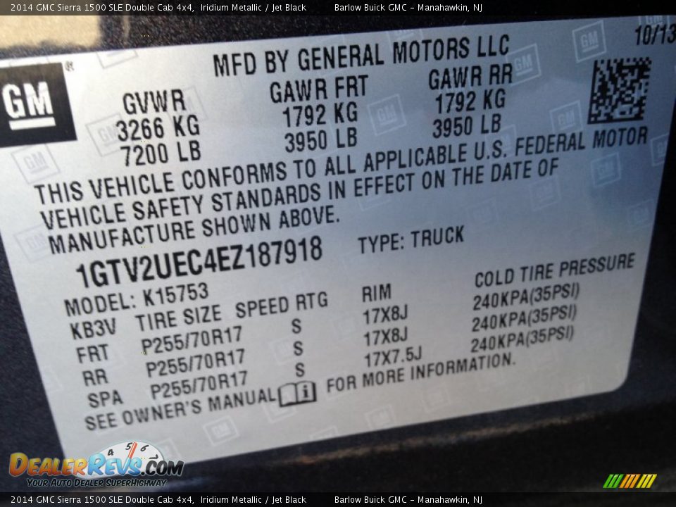 2014 GMC Sierra 1500 SLE Double Cab 4x4 Iridium Metallic / Jet Black Photo #8