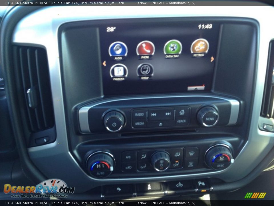 2014 GMC Sierra 1500 SLE Double Cab 4x4 Iridium Metallic / Jet Black Photo #10
