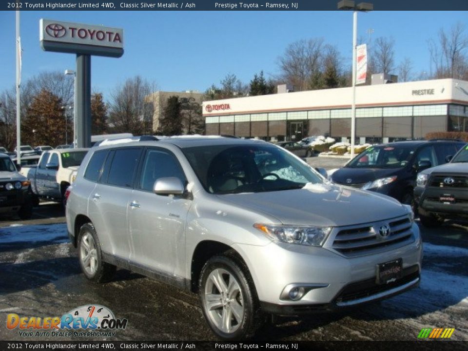 2012 Toyota Highlander Limited 4WD Classic Silver Metallic / Ash Photo #1