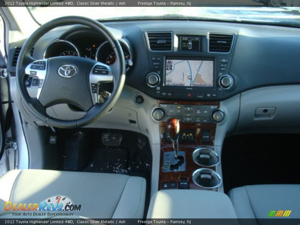 2012 Toyota Highlander Limited 4WD Classic Silver Metallic / Ash Photo #9