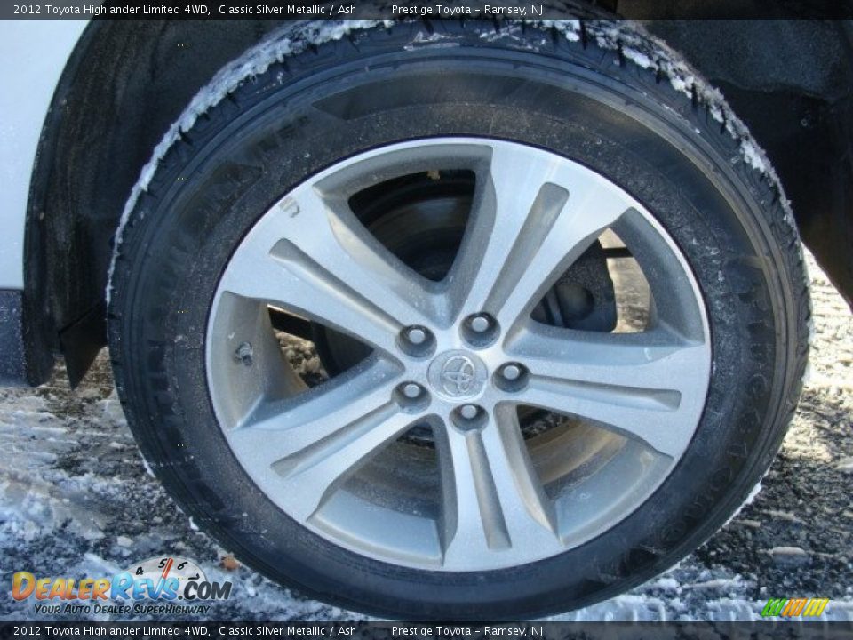 2012 Toyota Highlander Limited 4WD Classic Silver Metallic / Ash Photo #14