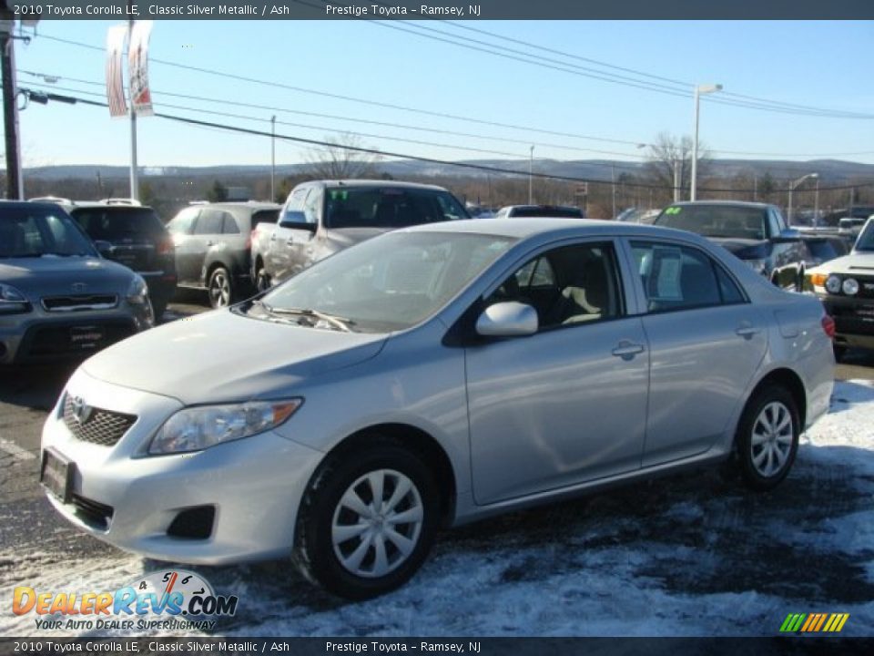 2010 Toyota Corolla LE Classic Silver Metallic / Ash Photo #3