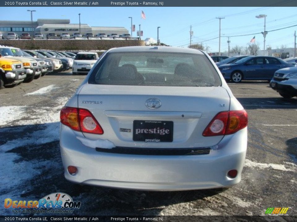 2010 Toyota Corolla LE Classic Silver Metallic / Ash Photo #5