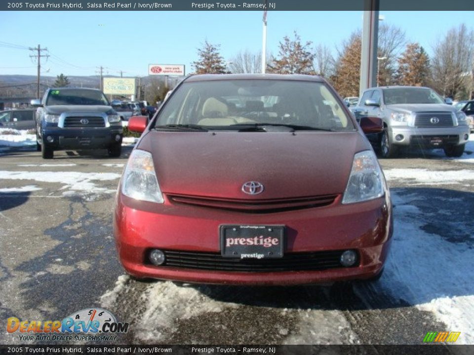 2005 Toyota Prius Hybrid Salsa Red Pearl / Ivory/Brown Photo #2