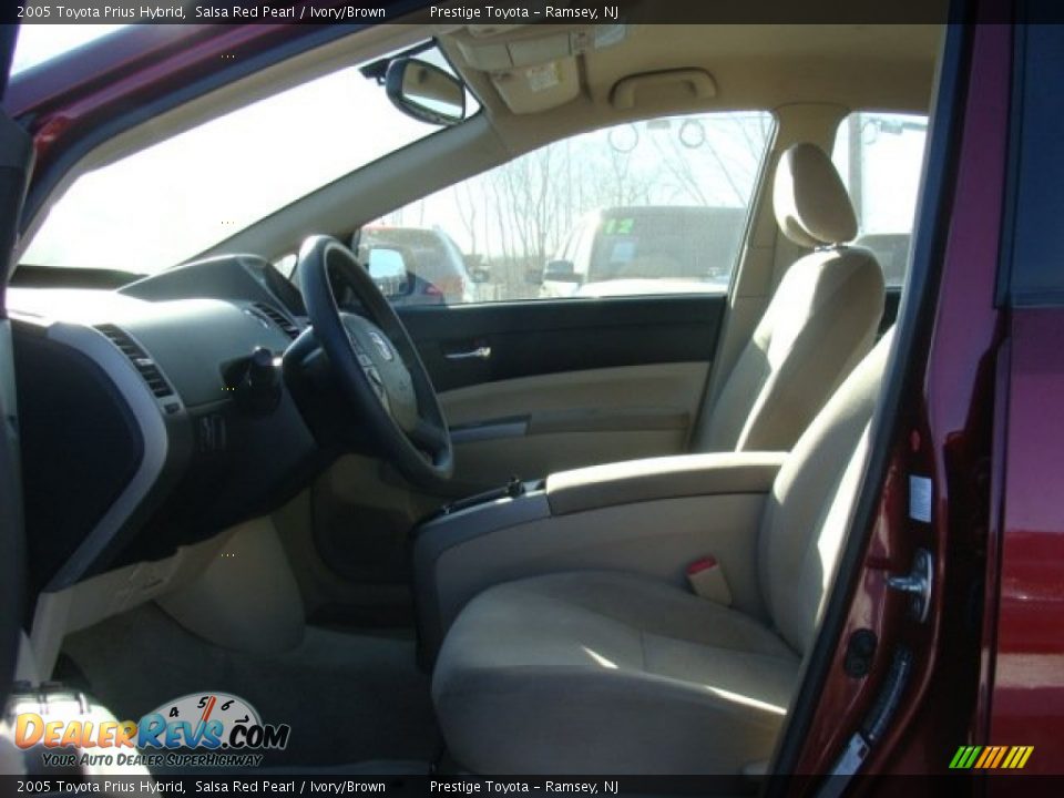 2005 Toyota Prius Hybrid Salsa Red Pearl / Ivory/Brown Photo #7