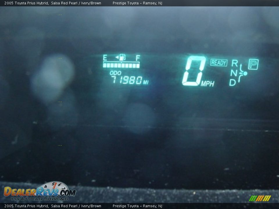 2005 Toyota Prius Hybrid Salsa Red Pearl / Ivory/Brown Photo #10