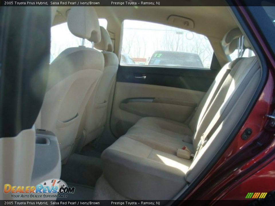 2005 Toyota Prius Hybrid Salsa Red Pearl / Ivory/Brown Photo #11