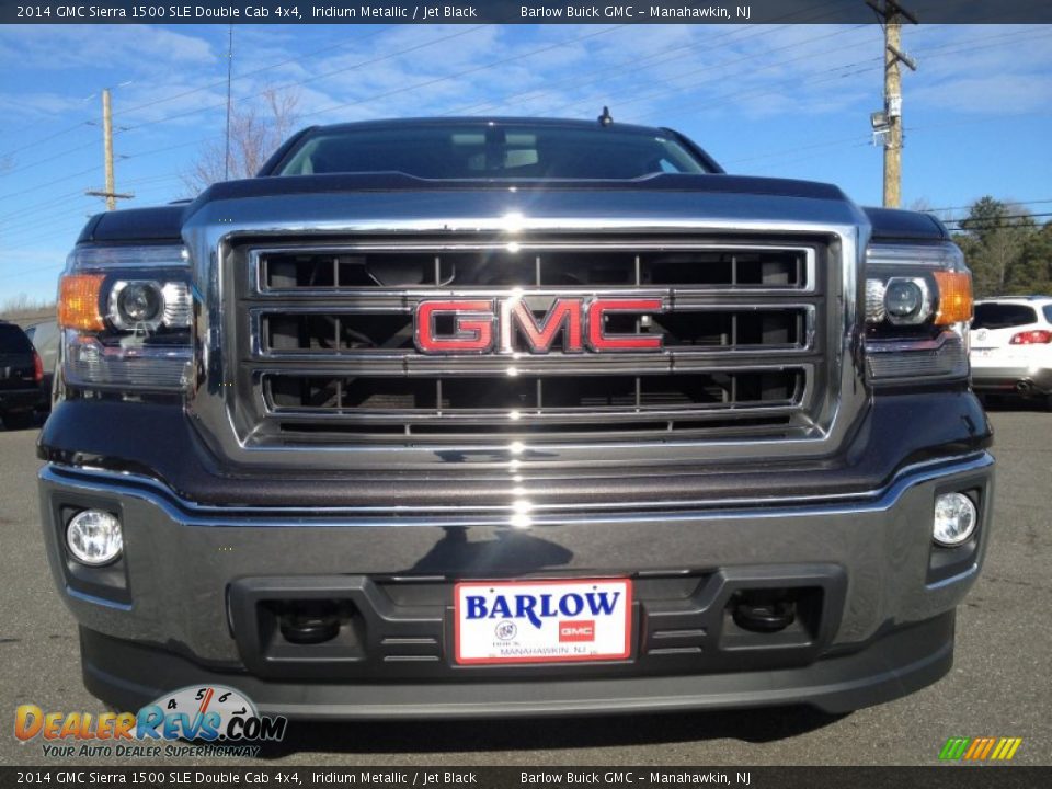 2014 GMC Sierra 1500 SLE Double Cab 4x4 Iridium Metallic / Jet Black Photo #2