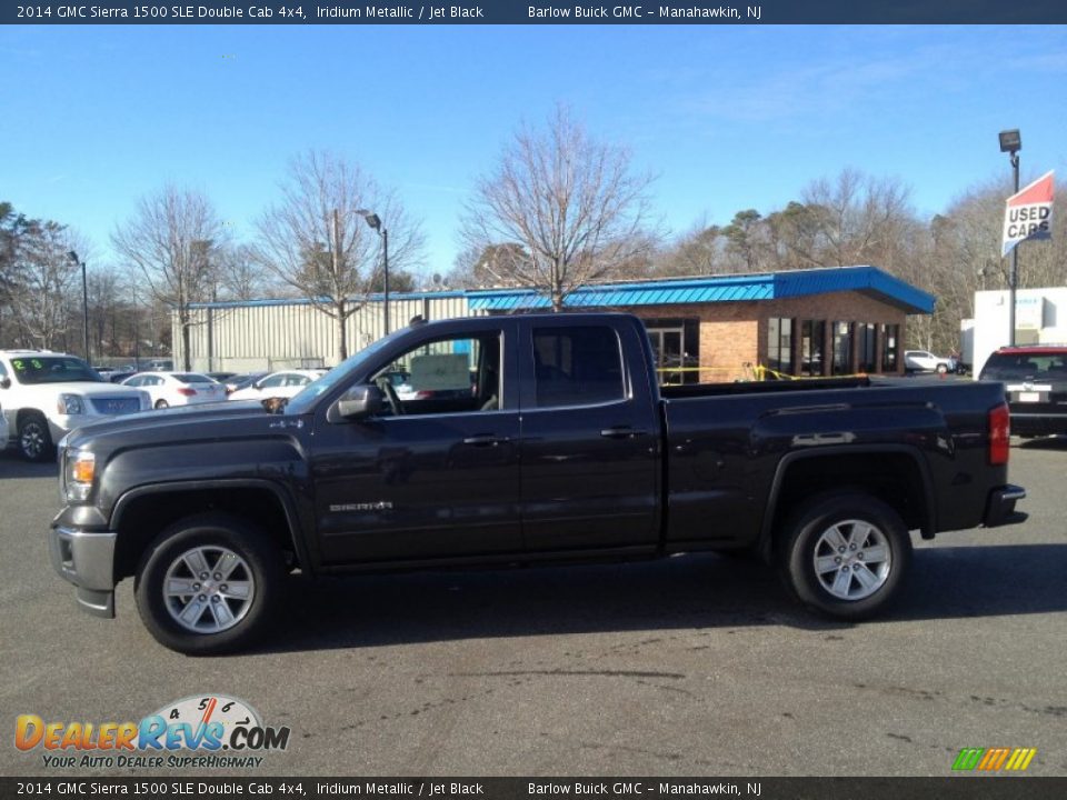 2014 GMC Sierra 1500 SLE Double Cab 4x4 Iridium Metallic / Jet Black Photo #3