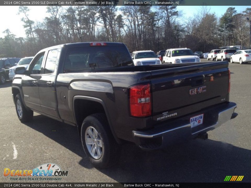 2014 GMC Sierra 1500 SLE Double Cab 4x4 Iridium Metallic / Jet Black Photo #4