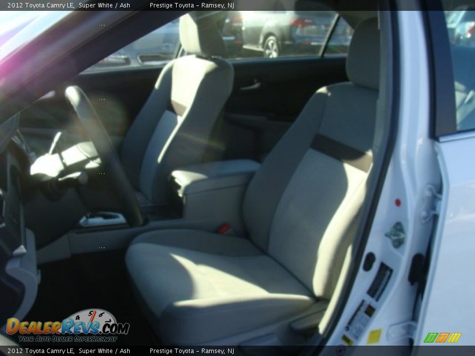 2012 Toyota Camry LE Super White / Ash Photo #8