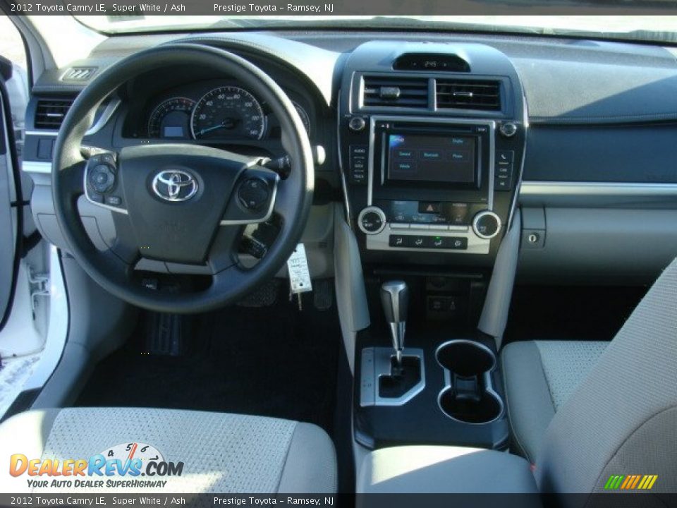 2012 Toyota Camry LE Super White / Ash Photo #9