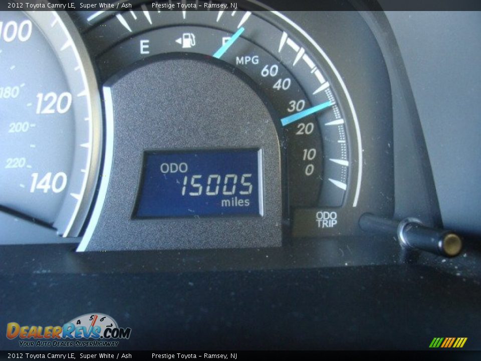 2012 Toyota Camry LE Super White / Ash Photo #10