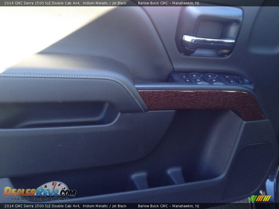 2014 GMC Sierra 1500 SLE Double Cab 4x4 Iridium Metallic / Jet Black Photo #8