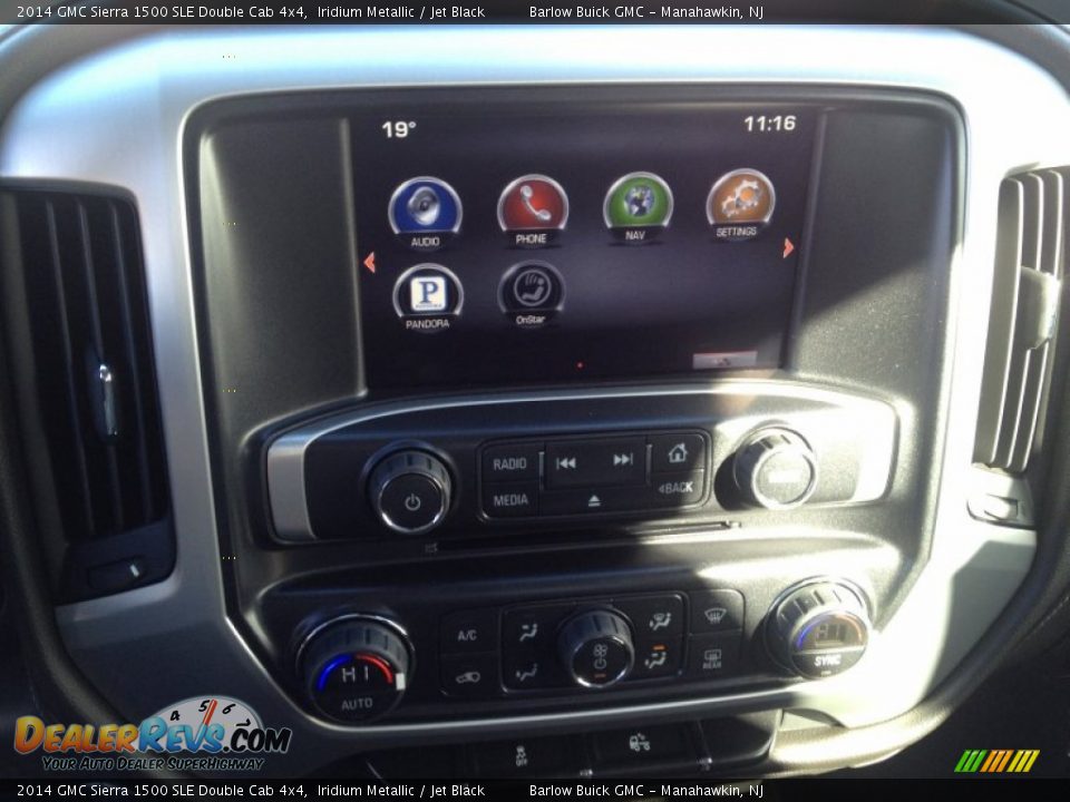 2014 GMC Sierra 1500 SLE Double Cab 4x4 Iridium Metallic / Jet Black Photo #10