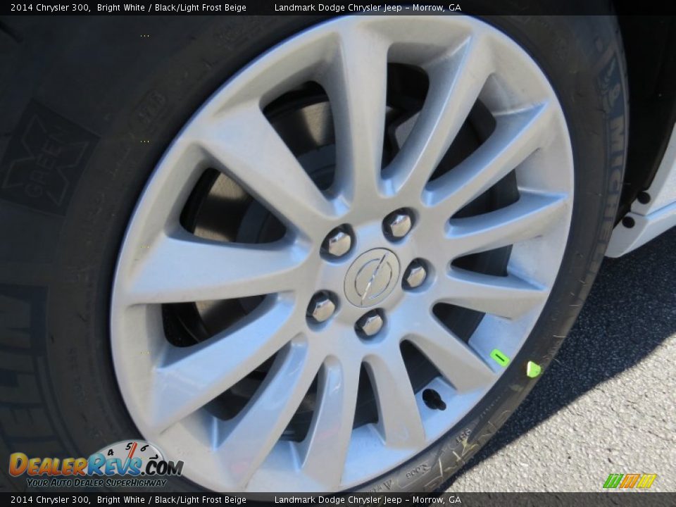 2014 Chrysler 300 Bright White / Black/Light Frost Beige Photo #5