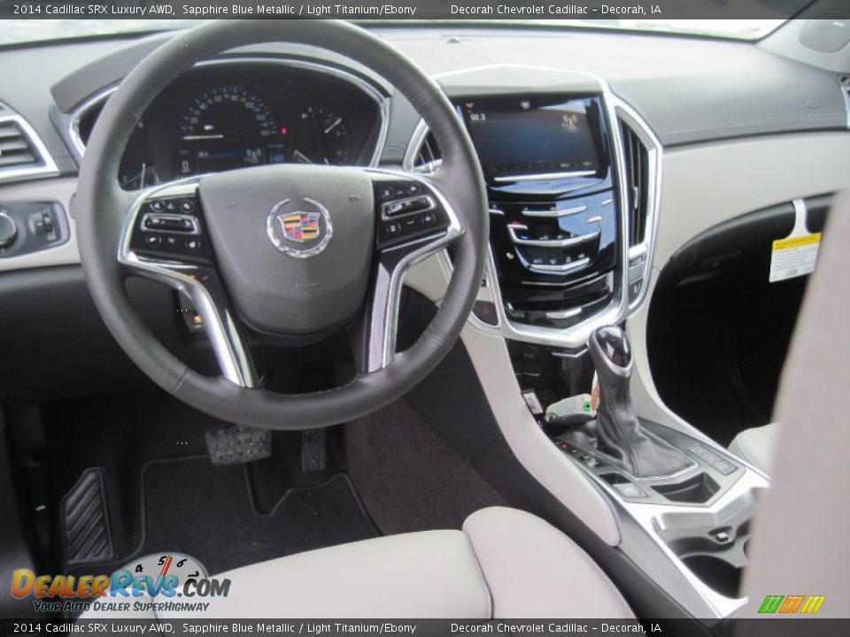 2014 Cadillac SRX Luxury AWD Sapphire Blue Metallic / Light Titanium/Ebony Photo #6