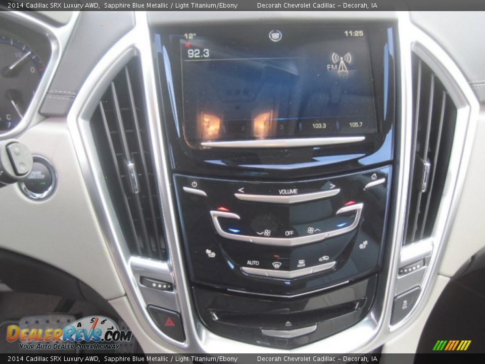 2014 Cadillac SRX Luxury AWD Sapphire Blue Metallic / Light Titanium/Ebony Photo #10