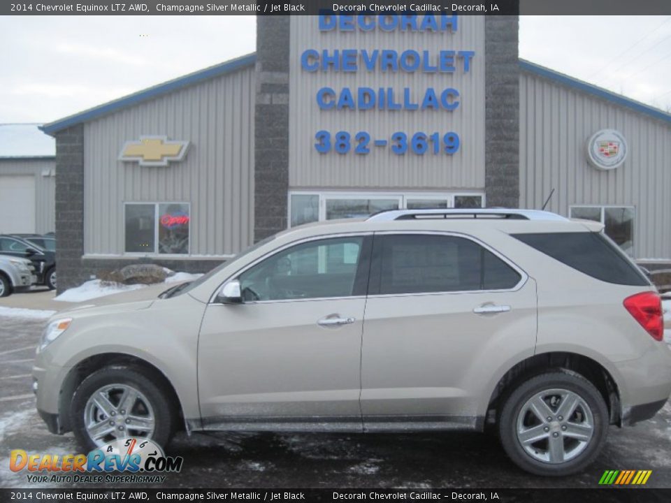 2014 Chevrolet Equinox LTZ AWD Champagne Silver Metallic / Jet Black Photo #1