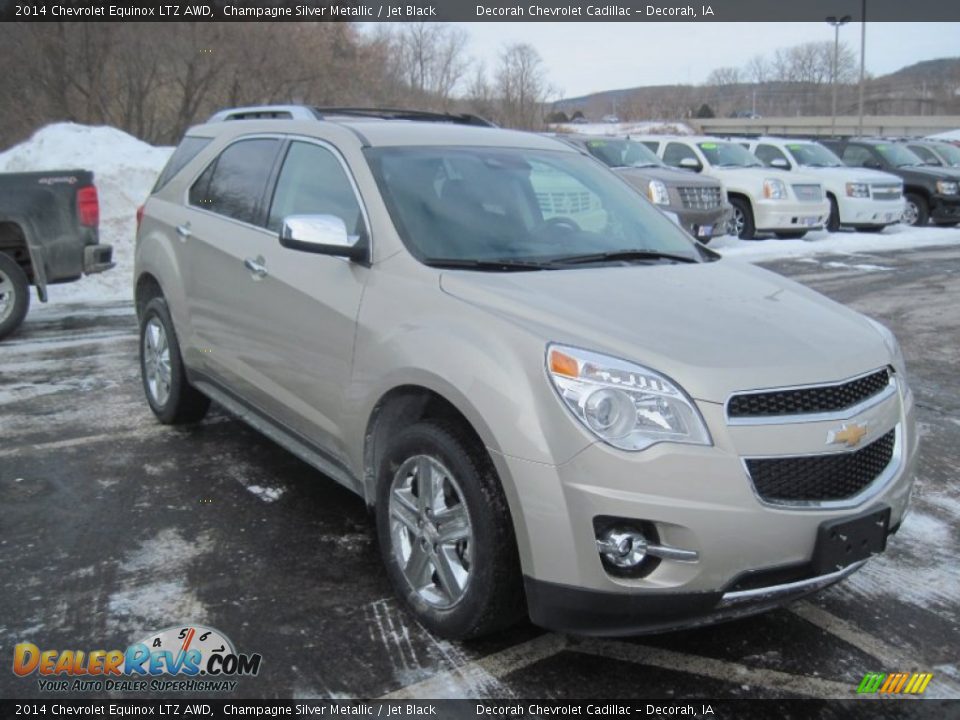2014 Chevrolet Equinox LTZ AWD Champagne Silver Metallic / Jet Black Photo #2