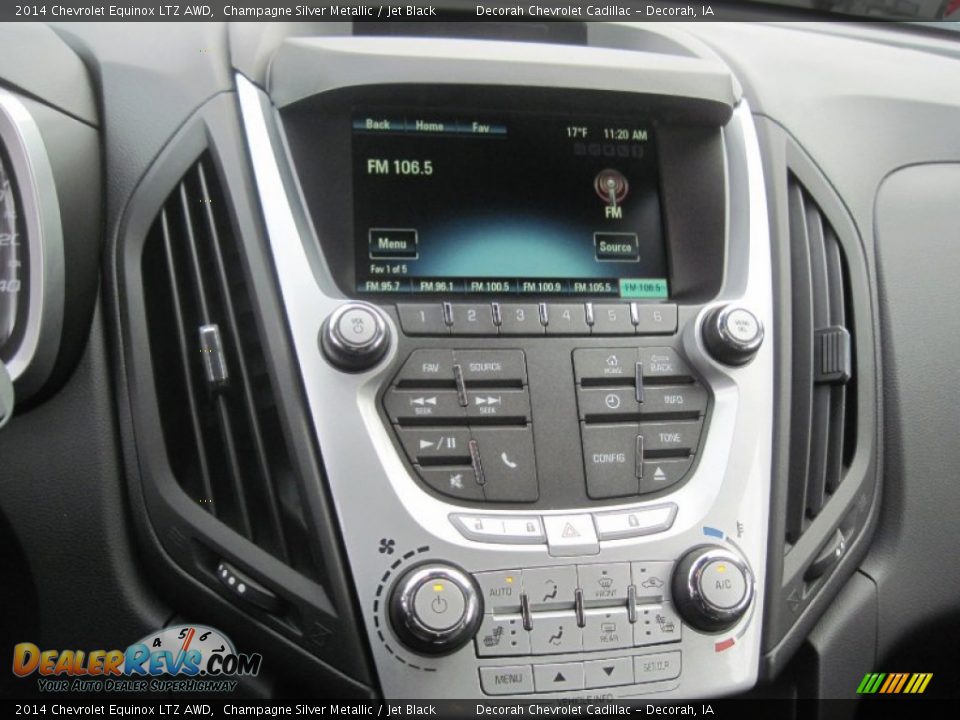 2014 Chevrolet Equinox LTZ AWD Champagne Silver Metallic / Jet Black Photo #8