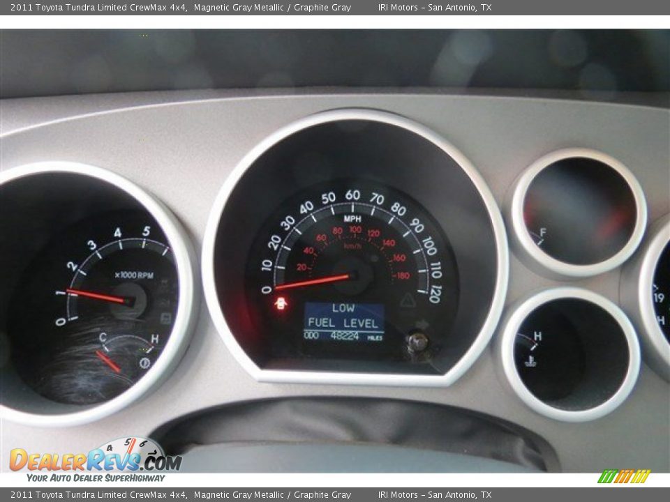 2011 Toyota Tundra Limited CrewMax 4x4 Magnetic Gray Metallic / Graphite Gray Photo #16