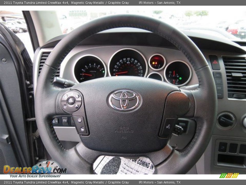 2011 Toyota Tundra Limited CrewMax 4x4 Magnetic Gray Metallic / Graphite Gray Photo #17