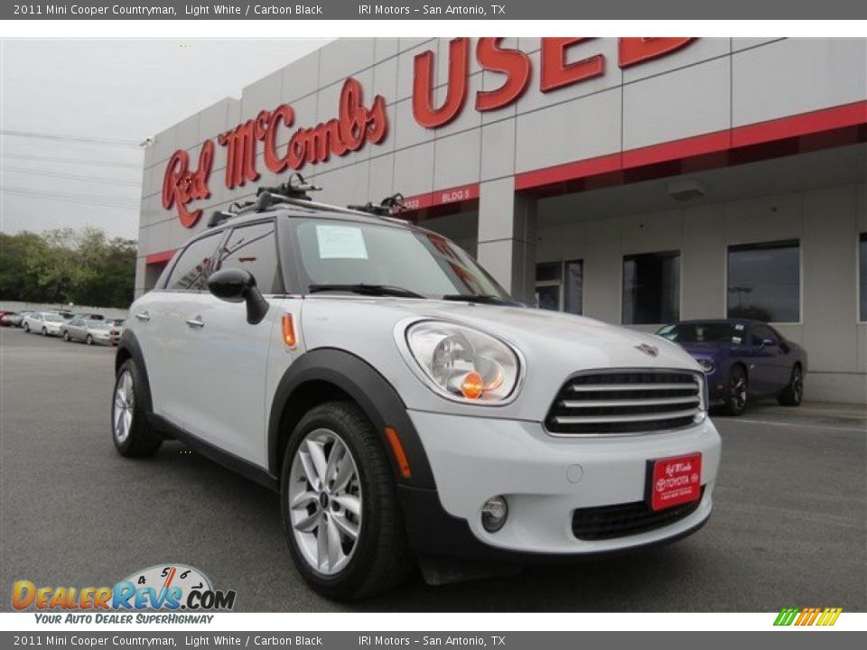 2011 Mini Cooper Countryman Light White / Carbon Black Photo #1