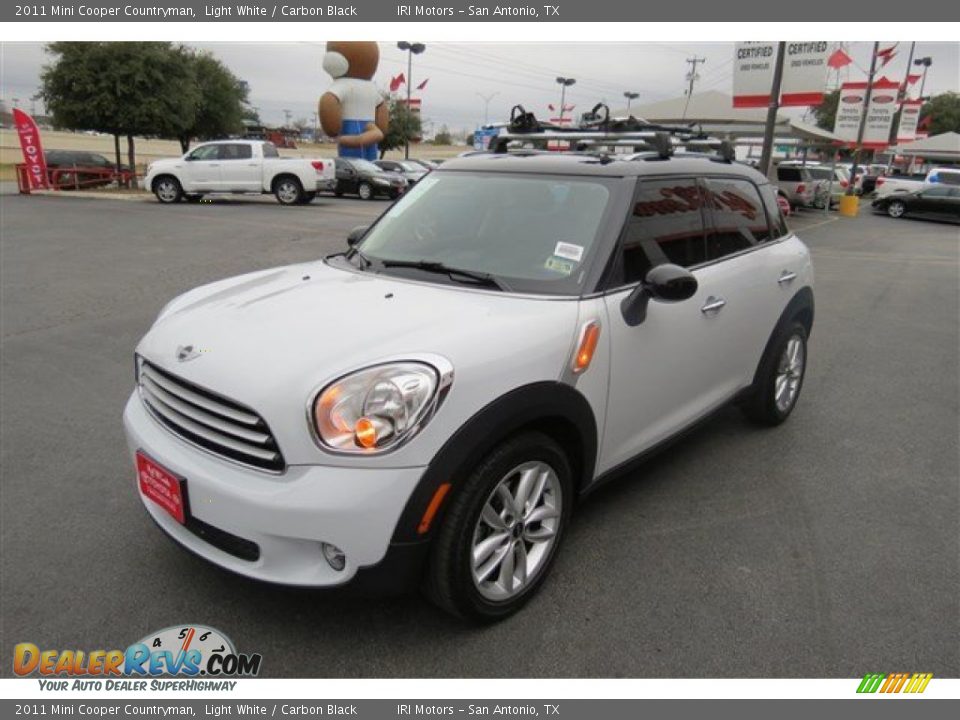 2011 Mini Cooper Countryman Light White / Carbon Black Photo #3